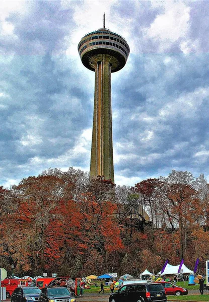 Skylon Tower Niagara Falls Ontario Ett Utsiktstorn Med Utsikt Över — Stockfoto