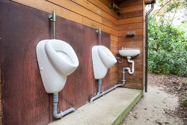 Urinals Sink Old Building Men Only — Stock Photo, Image