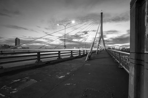 Esta Bela Ponte Rama Está Localizado Capital Tailândia — Fotografia de Stock