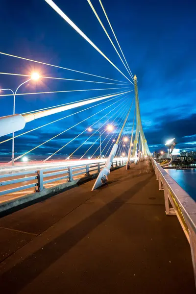 Questo Bellissimo Ponte Rama Trova Nella Capitale Della Thailandia — Foto Stock