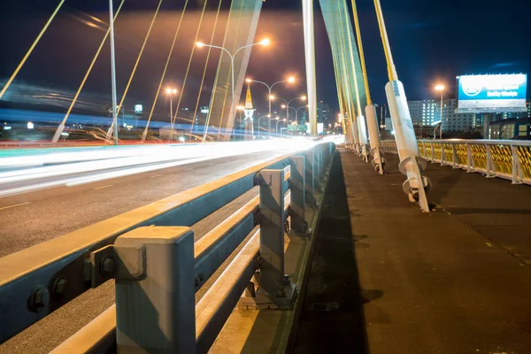 Diese Wunderschöne Rama Brücke Liegt Der Hauptstadt Thailands — Stockfoto