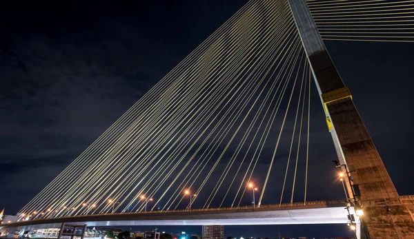 Questo Bellissimo Ponte Rama Trova Nella Capitale Della Thailandia — Foto Stock