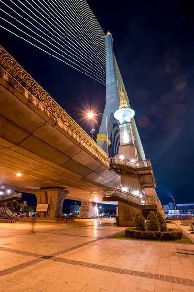 Beautiful Rama Bridge Located Capital Thailand — Stock Photo, Image