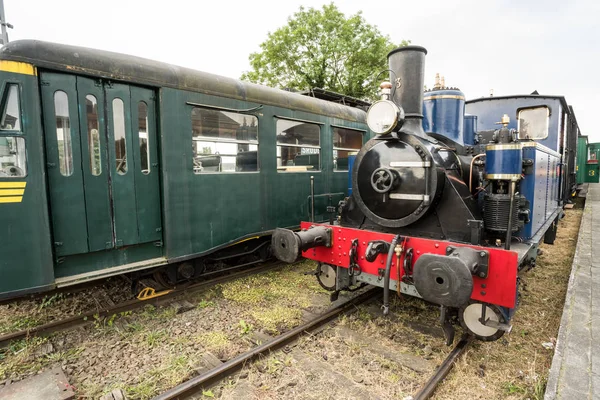 Eski bir istasyonunda eski buharlı tren yoktur