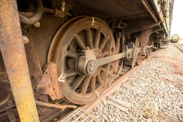 Wenn Ein Zug Weggeworfen Wird Landet Auf Einem Bahnfriedhof — Stockfoto
