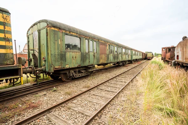 Tren Descartado Hin Termina Cementerio Trenes — Foto de Stock