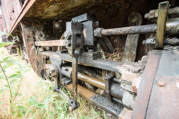 Train Est Jeté Hin Finit Dans Cimetière Train — Photo