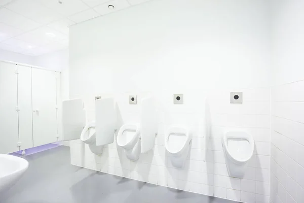 Urinals Toilet Doors Old Building Men Only — Stock Photo, Image