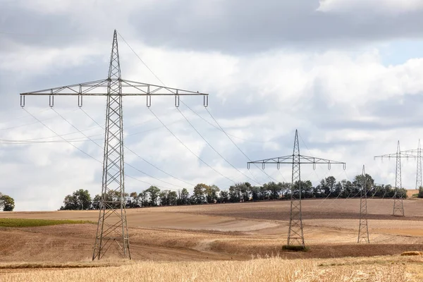 Ett Naturreservat Molnig Dag Med Elstolparna — Stockfoto