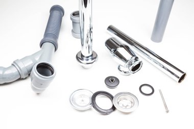 sifon whitout bir crepine beyaz krom