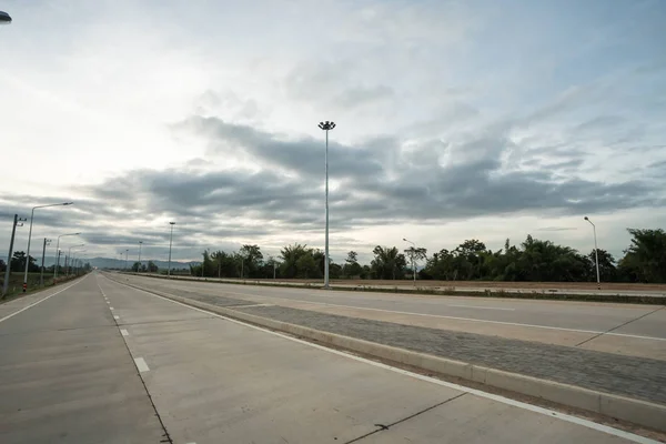 Längs Vänskapen Road Thailand Och Myanmar Denna Vackra Nya Road — Stockfoto