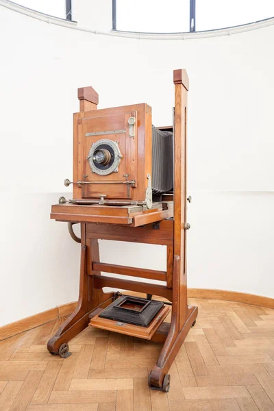 of the years silently there is an antique wooden camera