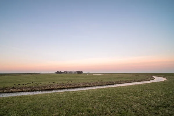 Paisaje con crepúsculo — Foto de Stock