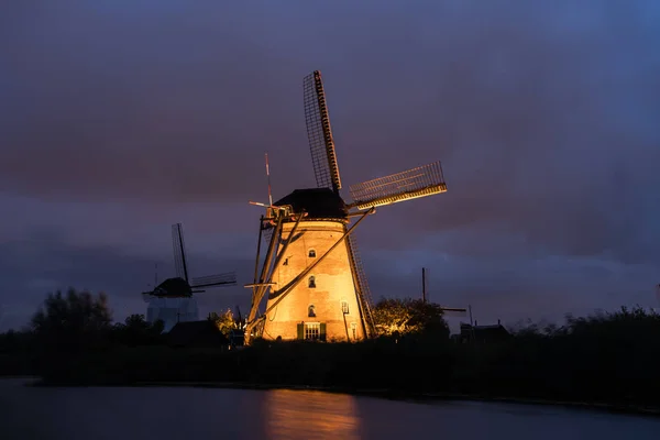 Kinderdijk w Holandii — Zdjęcie stockowe