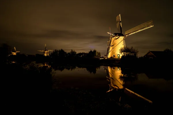 Kinderdijk in Olanda — Foto Stock