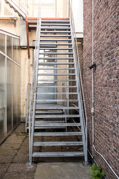 an emergency staircase
