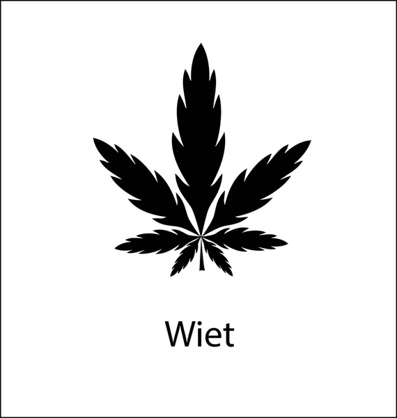 Marihuana vectoricoon. marihuana icoon voor web en app. marihuana — Stockvector