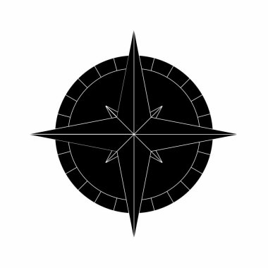 Pusula vektör simgesi. Web ve uygulama için pusula simgesi