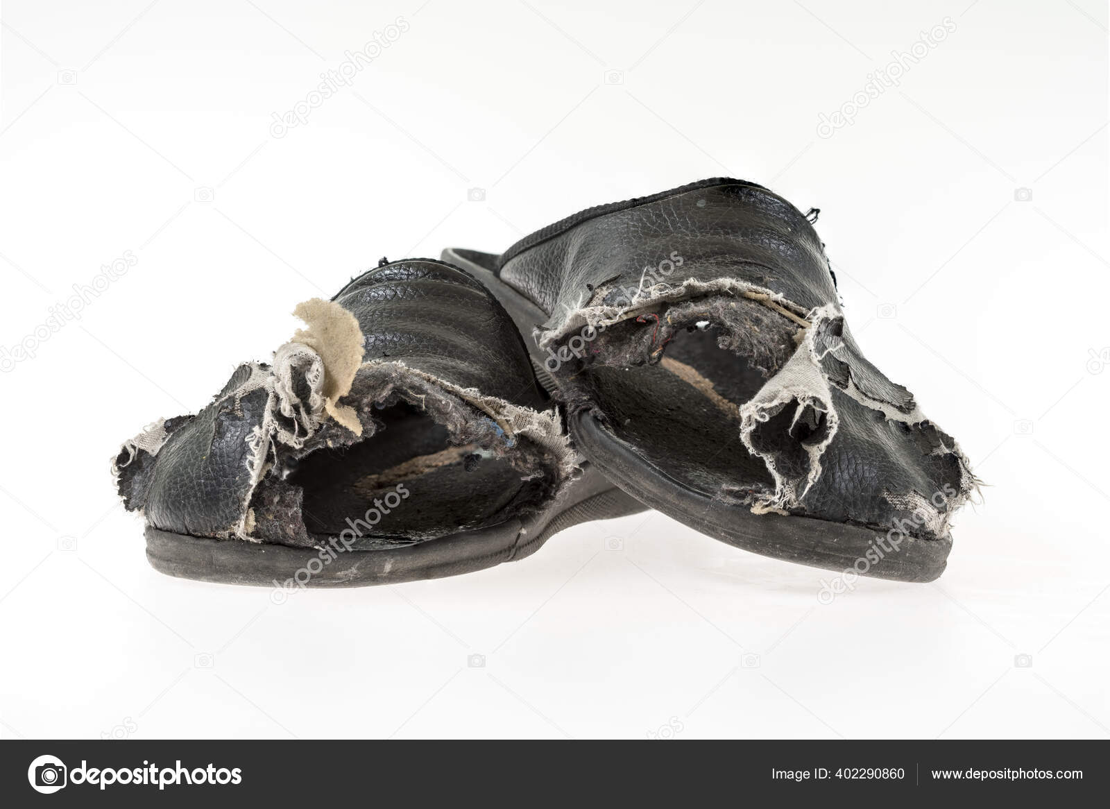 væske varemærke Tag væk Old Worn Out Slippers Have Been Worn Extreme Stock Photo by ©DenBoma  402290860