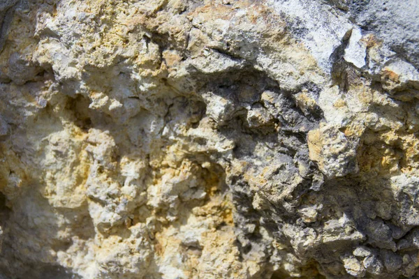 Stone Sand Beige Black Shot Close Sunny Day — Stock Photo, Image