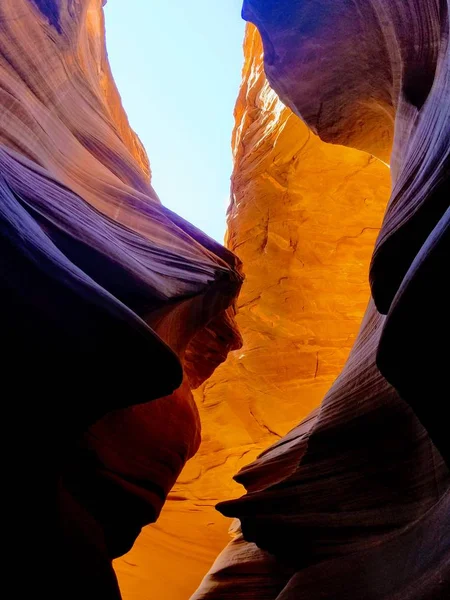 Het Verkennen Van Prachtige Antelope Canyon Arizona Usa — Stockfoto