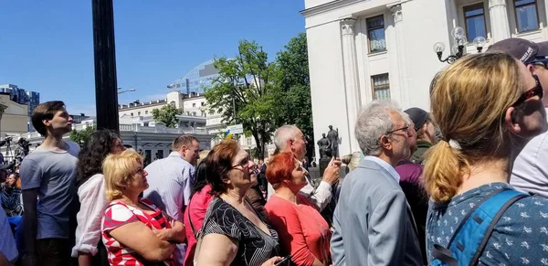 Ukrayna Devlet Başkanı Volodymyr Zelensky Kiev Ukrayna'nın açılışı 20.05.2019
