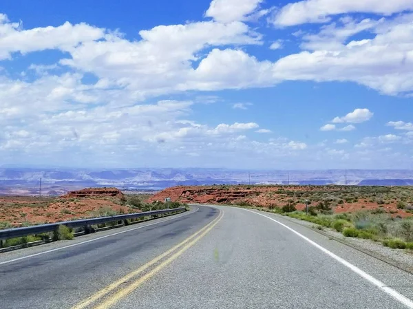 Krajobraz Drogi Arizona Usa — Zdjęcie stockowe