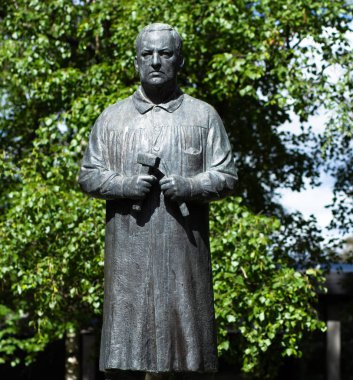 Oslo Norveç - 22 Haziran 2019: Monument G Vigeland