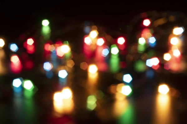 Işığın soyut bokeh arkaplanı.