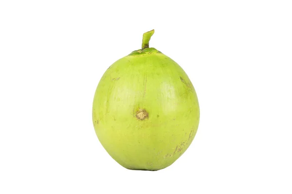 Fresh Green Coconut Isolate White Background — Stock Photo, Image