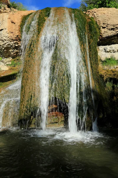 Flowing waterfall, Utah, USA.