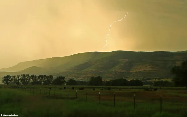 thunderstorm in mountains,  USA. Nature, travel
