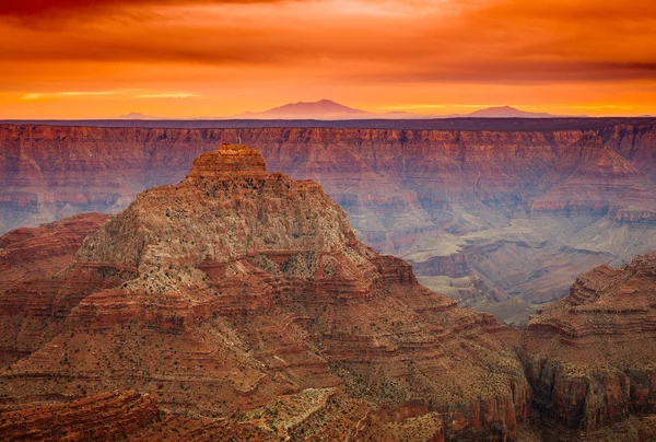 North Rim Sunset Glow in the Grand Canyon, Arizona, USA