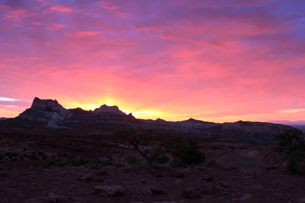 Sunrise at Temple Mountain, Utah, USA