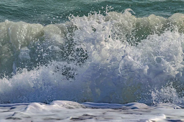 Olas Mar Verdes Azules Playa Granadina Herradura — Stockfoto