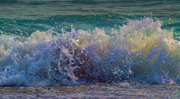 Olas Mar Verdes Azules Playa Granadina Herradura — Fotografia de Stock