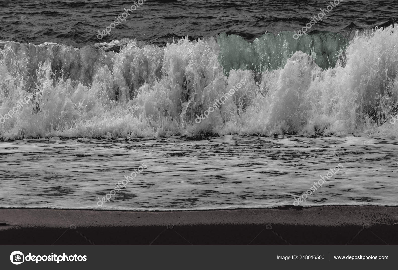 Mar Playa Herradura Arena Granada Andalucia Foto De Stock