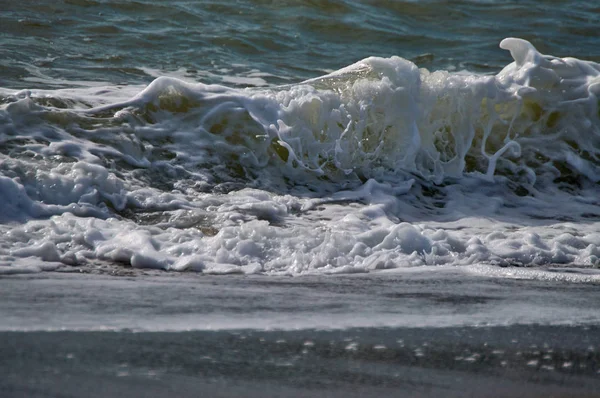 Ondas Praia Ferradura Granada Andalucia Espanha — Fotografia de Stock