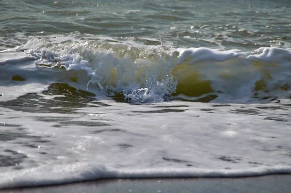 Ondas Praia Ferradura Granada Andalucia Espanha — Fotografia de Stock