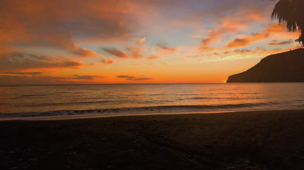 Por Tarde Playa Herradura Hora Dorada — Foto de Stock