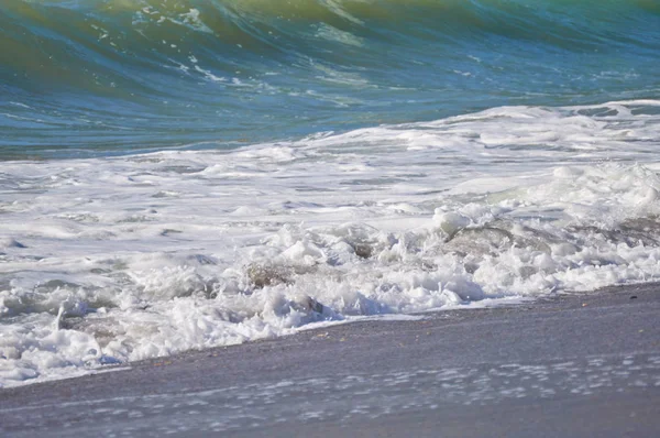 Anschwellen Strand Des Dorfes Das Hufeisen — Stockfoto