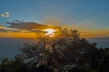 öğleden sonra ışıklar karşı tepedeki yürüyüş