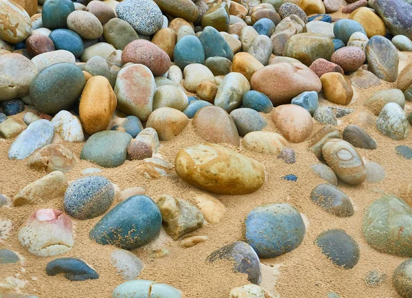 Viele Runde Steine Einem Strand Irland — Stockfoto