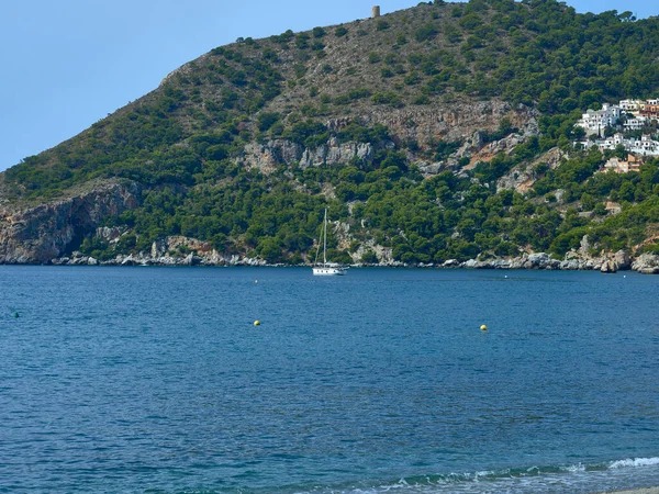 Alba Sulla Spiaggia Guardando Mare — Foto Stock