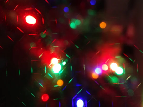 Огни Рождественской Ёлки Банке — стоковое фото