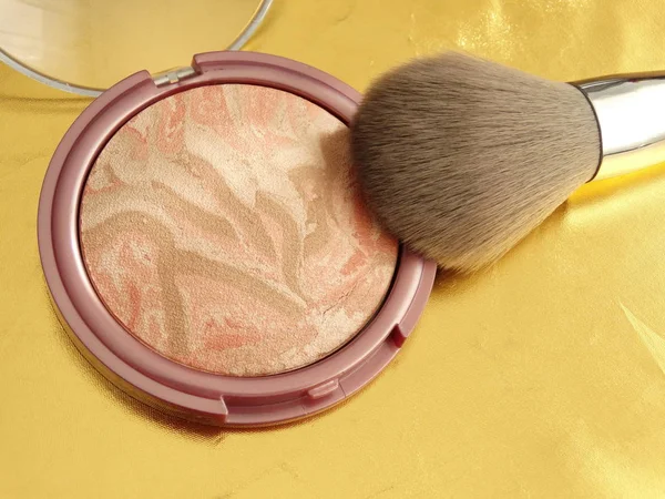 Make Up Powder with a Brush