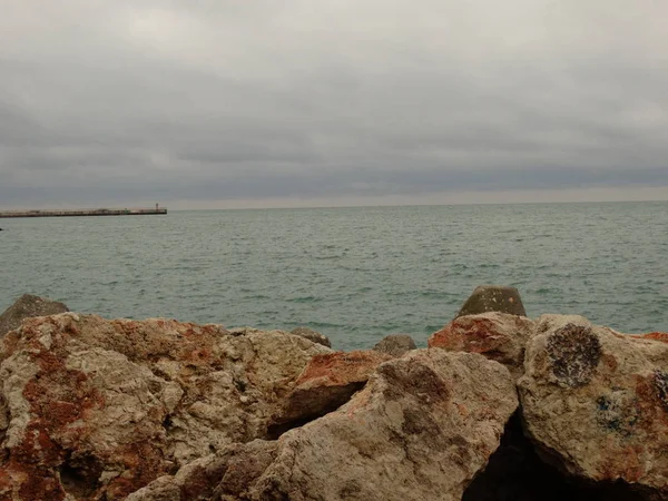 Soğuk Havalarda Deniz Manzarası — Stok fotoğraf