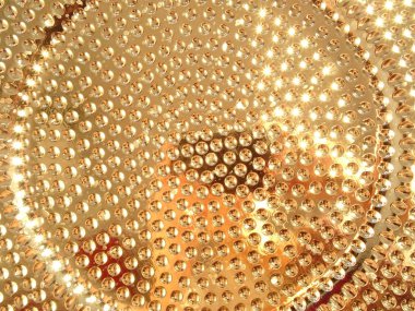 Altın parlak daire arka plan