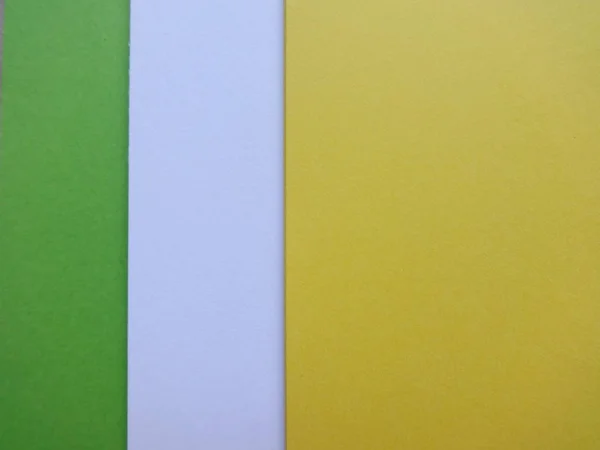 White, Green and Yellow Plain Paper Sheets