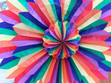 Soyut renkli kağıt şekil